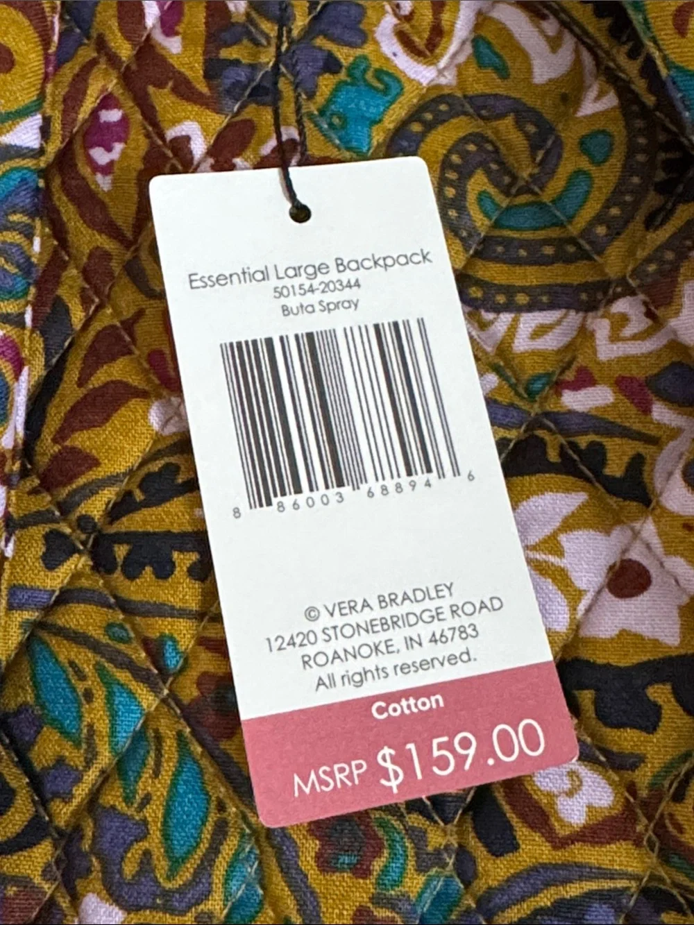 Vera Bradley Buta Spray essential large backpack - NWT
